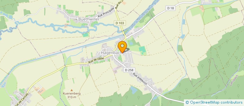 localisation de l'entreprise SCI A L'OREE DU BOIS  HAGENBACH