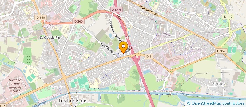 localisation de l'entreprise SCI A.L.R.V.  LES PONTS-DE-CE