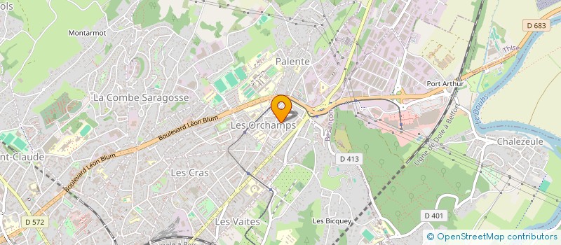 localisation de l'entreprise SCI A L S A  BESANCON