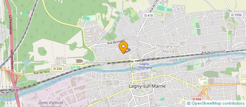 localisation de l'entreprise SCI A.L.T à POMPONNE