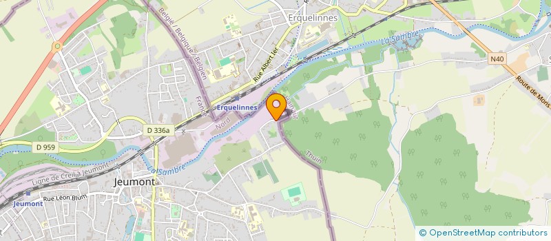 localisation de l'entreprise SCI A.L.V  JEUMONT