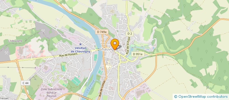 localisation de l'entreprise SCI A.L.V.A.  CHAUVIGNY