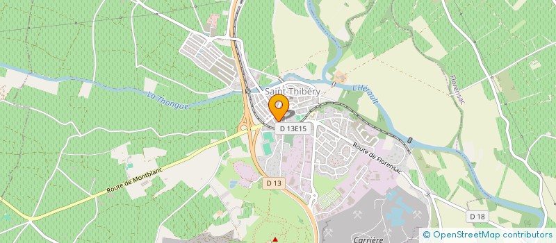 localisation de l'entreprise SCI A LA BELLE ETOILE  SAINT-THIBERY