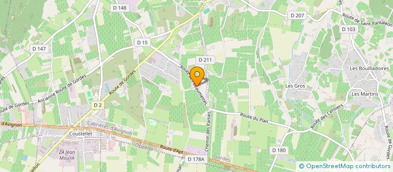 localisation de l'entreprise SCI A LA GRANDE SAINTE CATHERINE  CABRIERES-D'AVIGNON