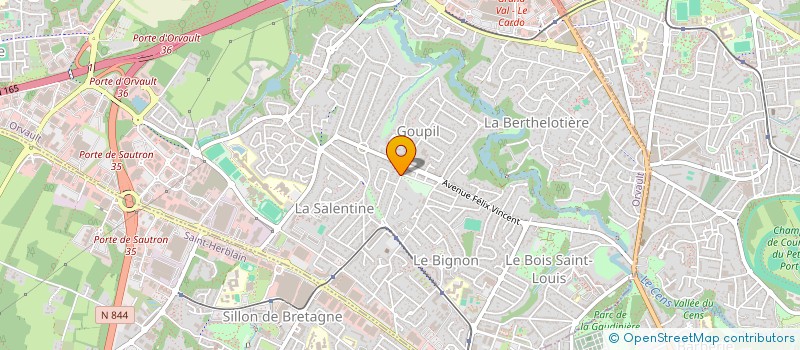 localisation de l'entreprise SCI A LA MINUTE à ORVAULT