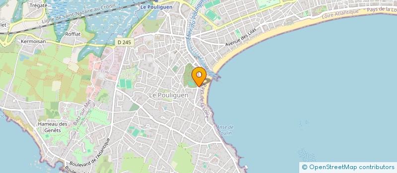 localisation de l'entreprise SCI A LA PLAGE  LE POULIGUEN