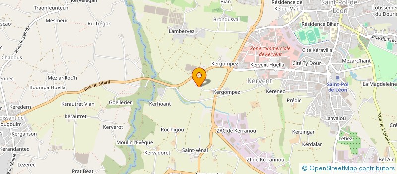 localisation de l'entreprise SCI A LA PORTE DU LEON  SAINT-POL-DE-LEON