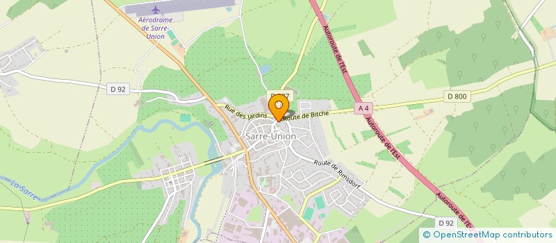 localisation de l'entreprise SCI A LA PORTE HAUTE  SARRE-UNION