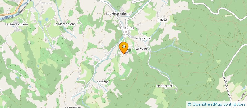 localisation de l'entreprise SCI A LA POSTE  COURZIEU