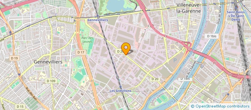 localisation de l'entreprise SCI A.M. à GENNEVILLIERS