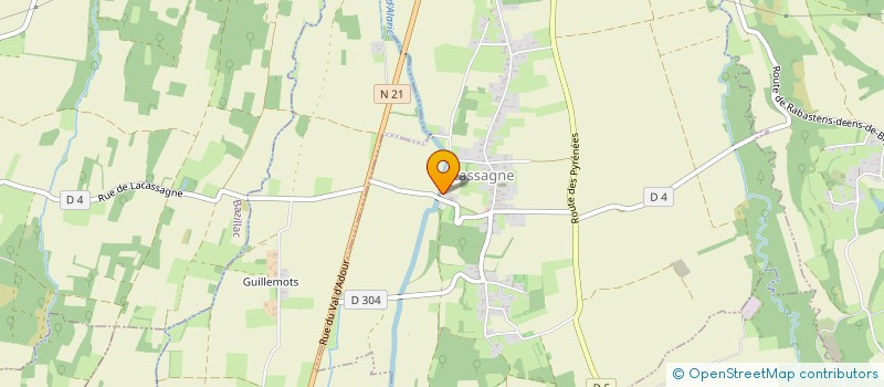 localisation de l'entreprise SCI A.M.  LACASSAGNE