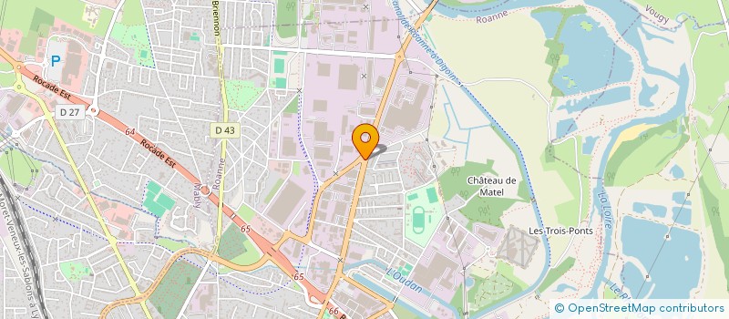 localisation de l'entreprise SCI A.M.  ROANNE