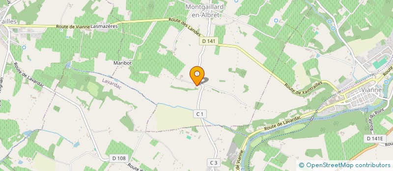 localisation de l'entreprise SCI A.M.  BARBASTE