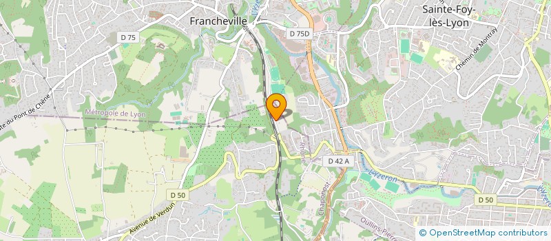 localisation de l'entreprise SCI A.M.  CHAPONOST