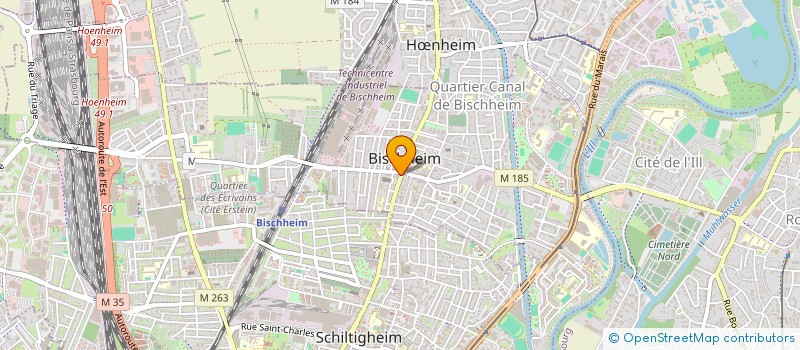 localisation de l'entreprise SCI A-M  BISCHHEIM