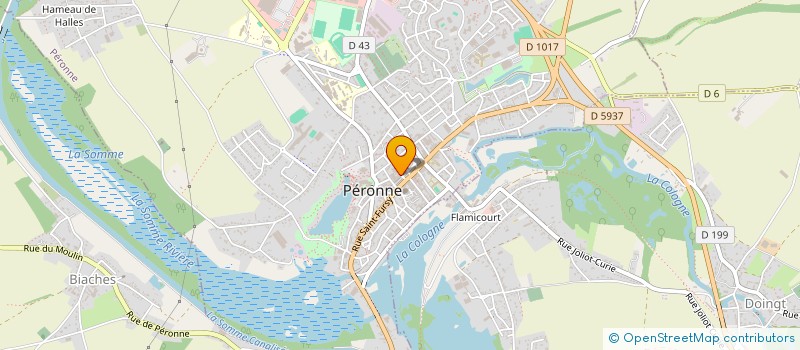 localisation de l'entreprise SCI A.M. 80 à PERONNE