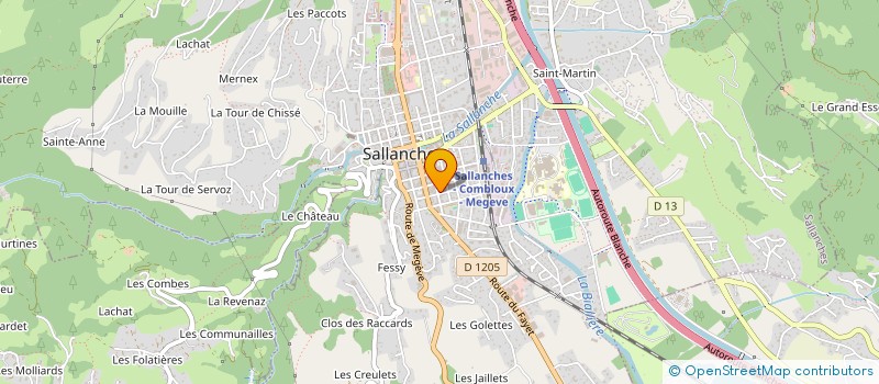 localisation de l'entreprise SCI A.M à SALLANCHES