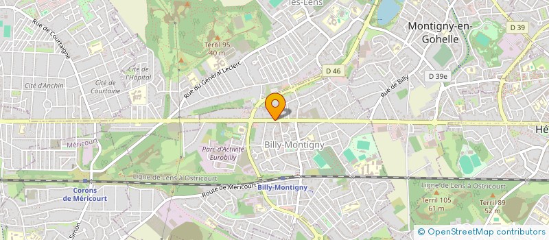 localisation de l'entreprise SCI A.M.B à BILLY-MONTIGNY