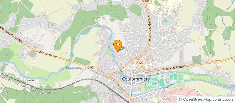 localisation de l'entreprise SCI A.M.B.  COULOMMIERS