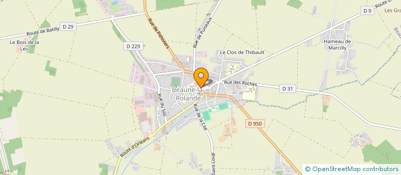 localisation de l'entreprise SCI A.M BAZIRE  BEAUNE-LA-ROLANDE
