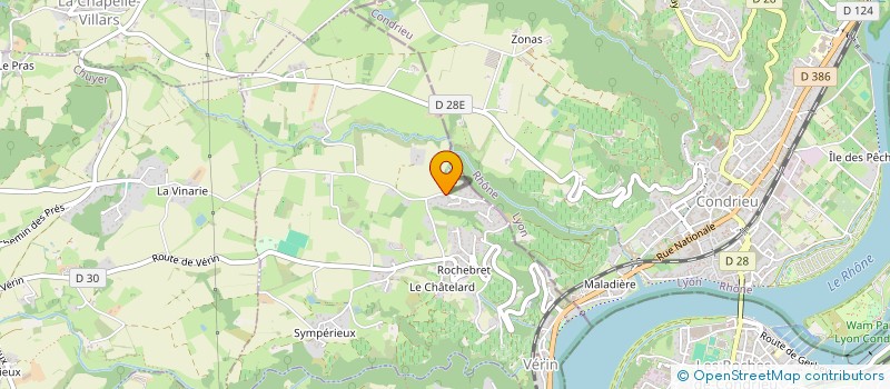 localisation de l'entreprise SCI A.M.C.V.  VERIN