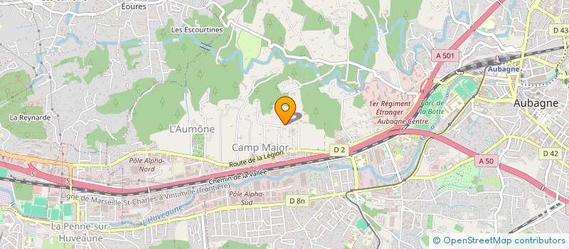 localisation de l'entreprise SCI A.M.D à AUBAGNE