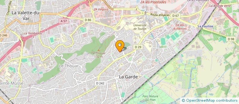 localisation de l'entreprise SCI A.M.D. à LA GARDE