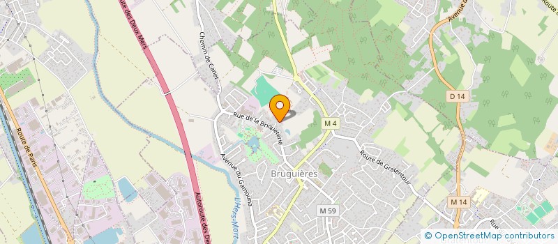 localisation de l'entreprise SCI A.M.D.A. HABITAT  BRUGUIERES