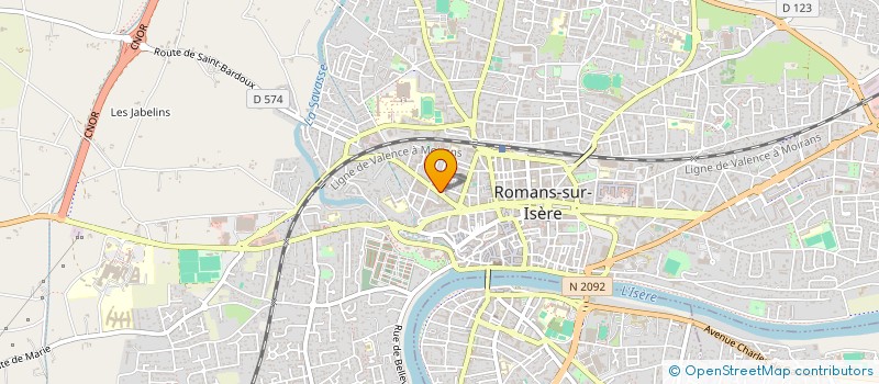 localisation de l'entreprise SCI A.M.D. IMMOBILIER  ROMANS-SUR-ISERE