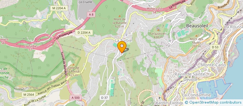 localisation de l'entreprise SCI A.M.G à LA TURBIE