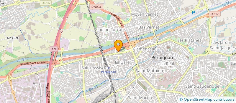 localisation de l'entreprise SCI A.M.G.L.E.  PERPIGNAN