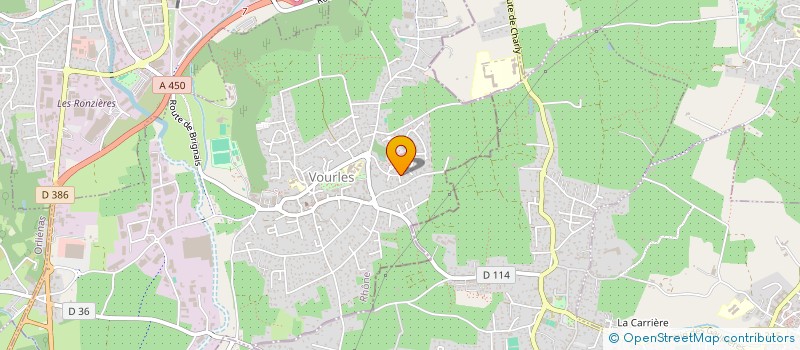 localisation de l'entreprise SCI A.M.J.  VOURLES