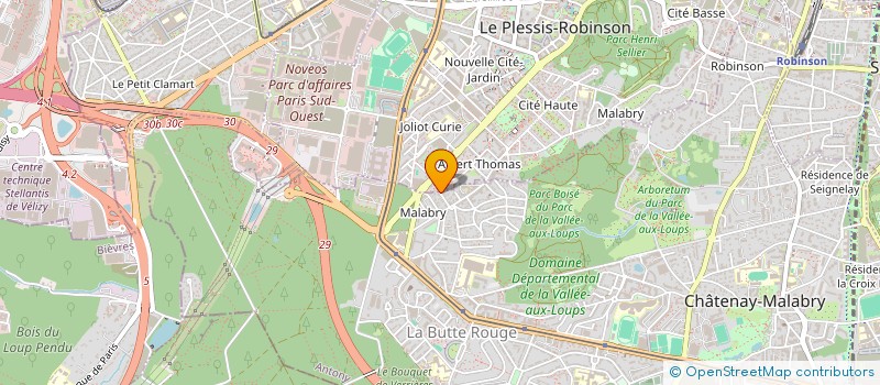 localisation de l'entreprise SCI A.M.J.A.F.S.  CHATENAY-MALABRY