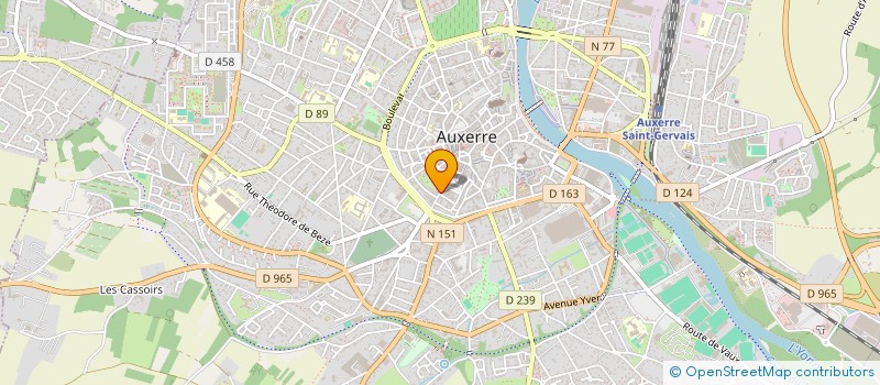 localisation de l'entreprise SCI A.M.J.B. à AUXERRE