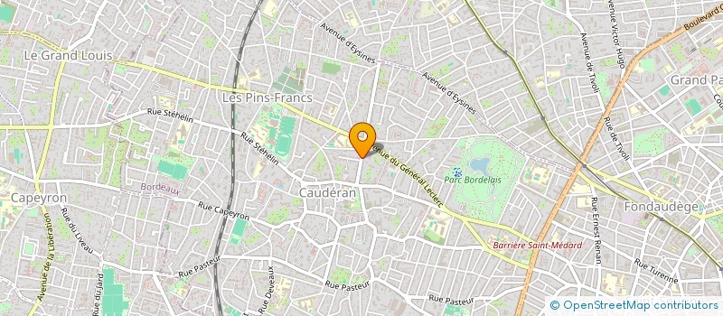 localisation de l'entreprise SCI A.M.J.P.  BORDEAUX