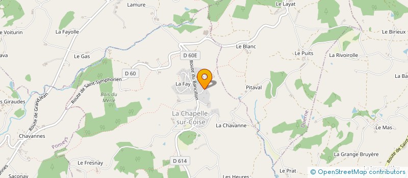 localisation de l'entreprise SCI A.M.J.R.  LA CHAPELLE SUR COISE