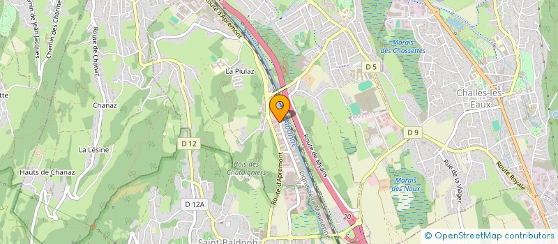 localisation de l'entreprise SCI A.M.P.H  LA RAVOIRE