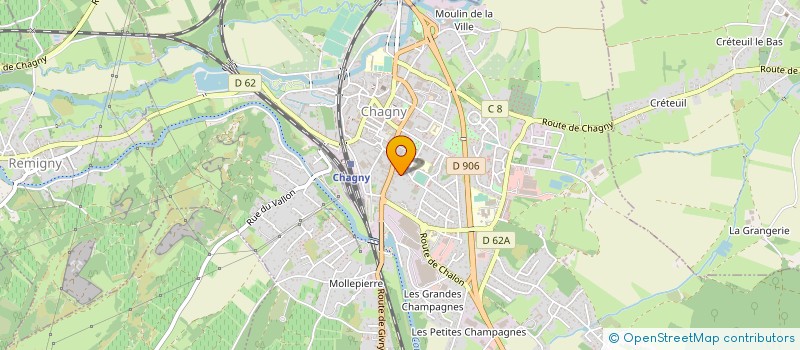 localisation de l'entreprise SCI A.M.P.JOB  CHAGNY