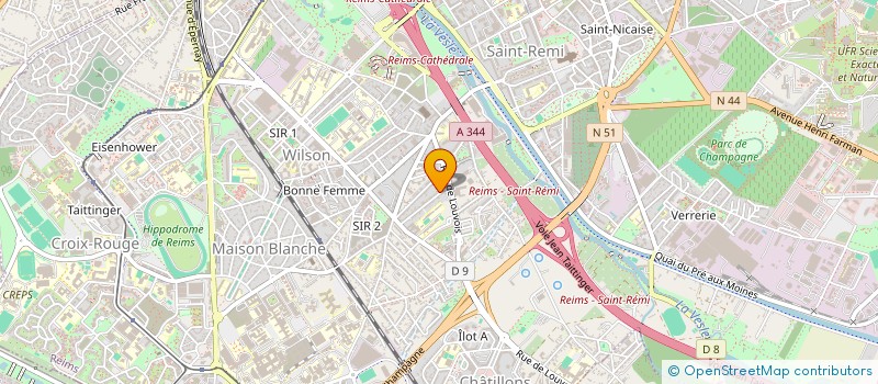 localisation de l'entreprise SCI A.M.R.  REIMS