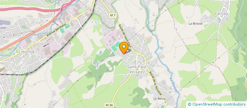 localisation de l'entreprise SCI A.M.R.  SAINT-PAUL-EN-JAREZ