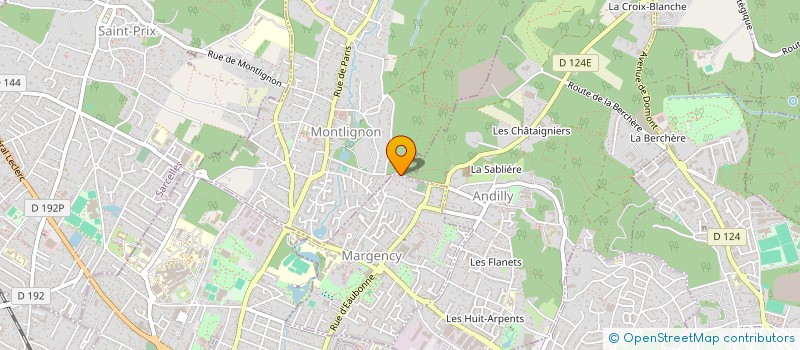 localisation de l'entreprise SCI A M R  MARGENCY