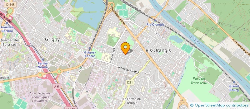 localisation de l'entreprise SCI A M S à RIS-ORANGIS