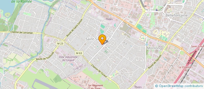 localisation de l'entreprise SCI A.M.V  TOULOUSE