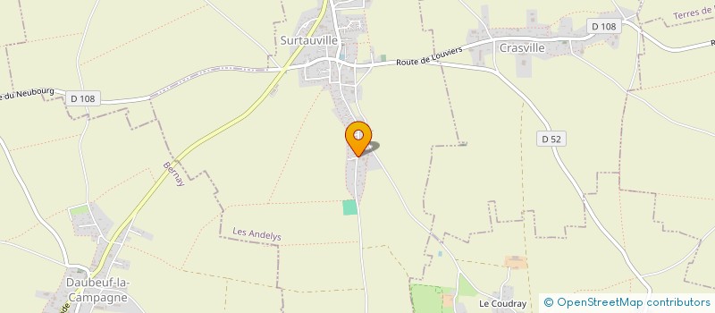 localisation de l'entreprise SCI A.M.V  SURTAUVILLE