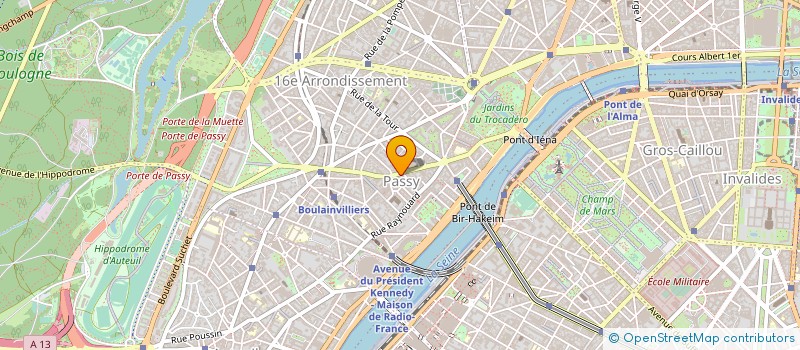 localisation de l'entreprise SCI A.M.V.C. à PARIS
