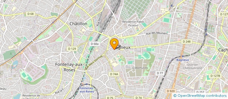 localisation de l'entreprise SCI A.M.V.I. à BAGNEUX