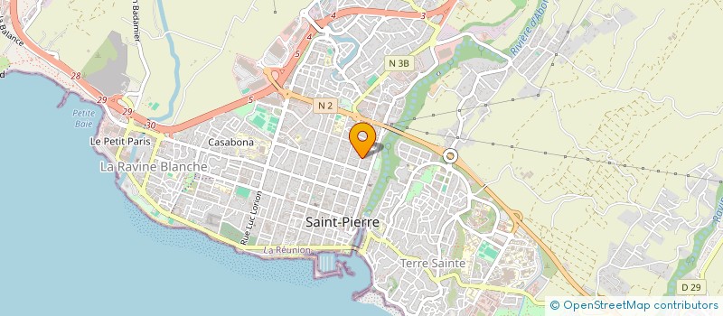 localisation de l'entreprise SCI A.MA à SAINT-PIERRE