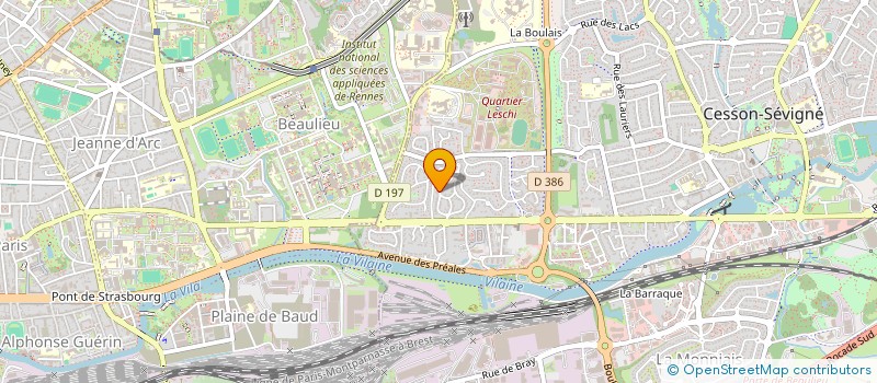 localisation de l'entreprise SCI A'MANDONNE à CESSON-SEVIGNE