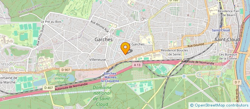 localisation de l'entreprise SCI A.MINH à GARCHES