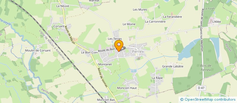 localisation de l'entreprise SCI A MOI  PERREX